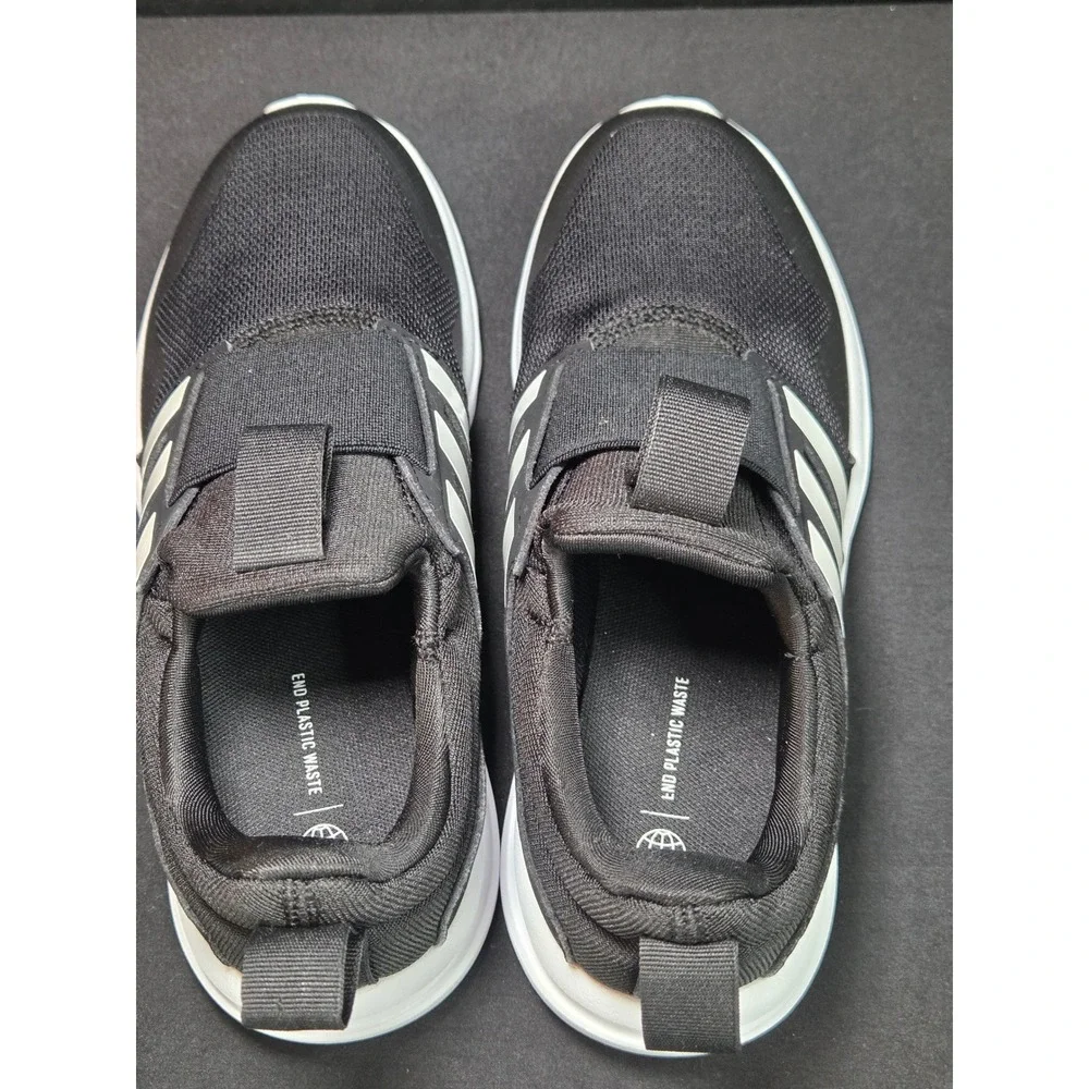 Adidas Tensaur Run 2.0 Kids Slip On Sneakers Black White GW4060 Size‎ 3.5Y